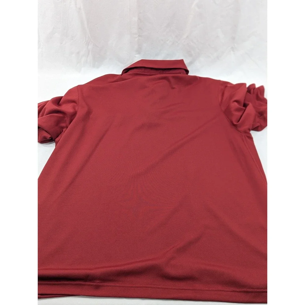 VTG Nike Team XL Oklahoma Sooners Nike Fit dry Polo Golf Shirt Red‎ Football EUC